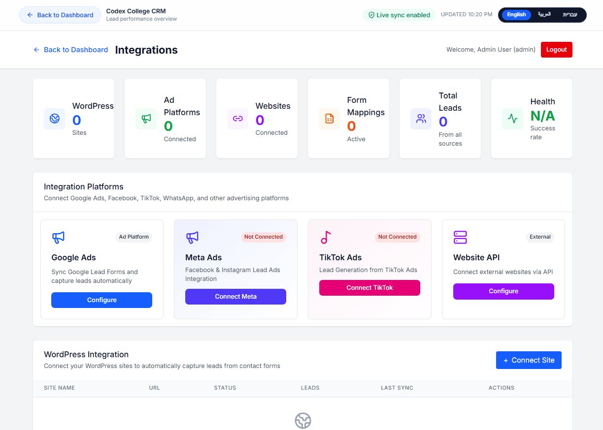 Codex CRM screenshot 5