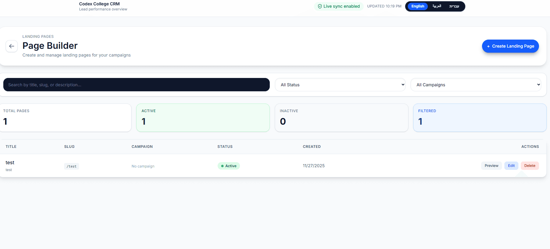 Codex CRM screenshot 8