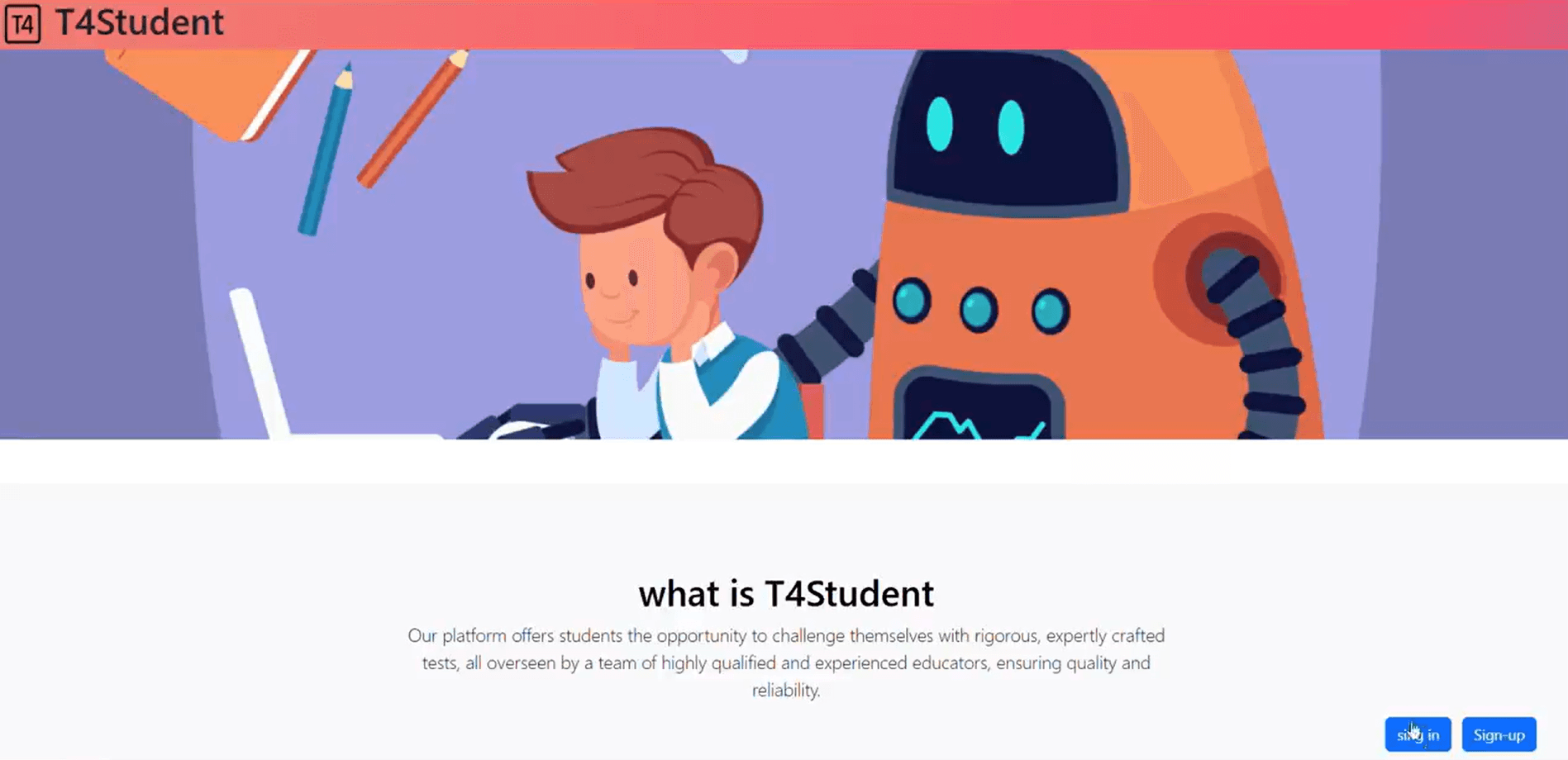 T4Student main screenshot